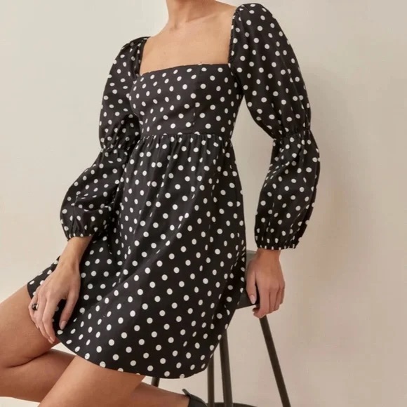 Reformation Polka Dot Dress NWT - Picture 3 of 12